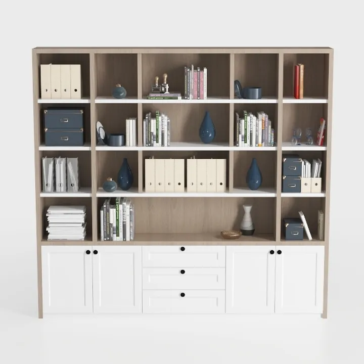 AMERLIFE 79" Tall Storage Cabinet with Glass Doors