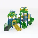 playground equipment-Amusement Park Right 45 Degree View