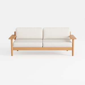 Tennozu Linen Fabric Loveseat Sofa, Convertible Fu