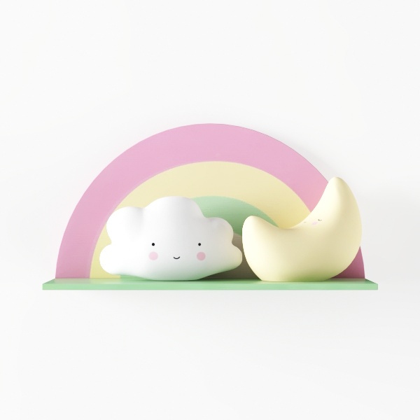 shelf-Rainbow of Colors