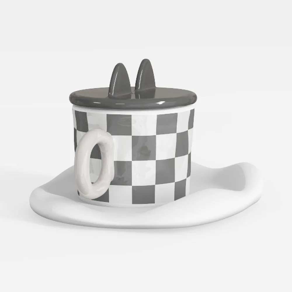 Amazon Basics Porcelain, 12 oz Coffee Mug Set