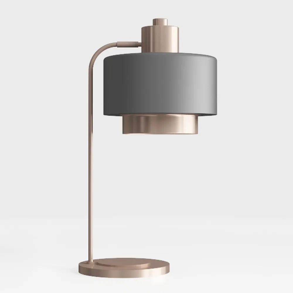 Tall Table Lamp with USB Port and Outlet, Dimmable