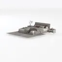 VINGLI Futon Sofa Bed, 5-in-1 Convertible Sleeper  Left 45 Degree View