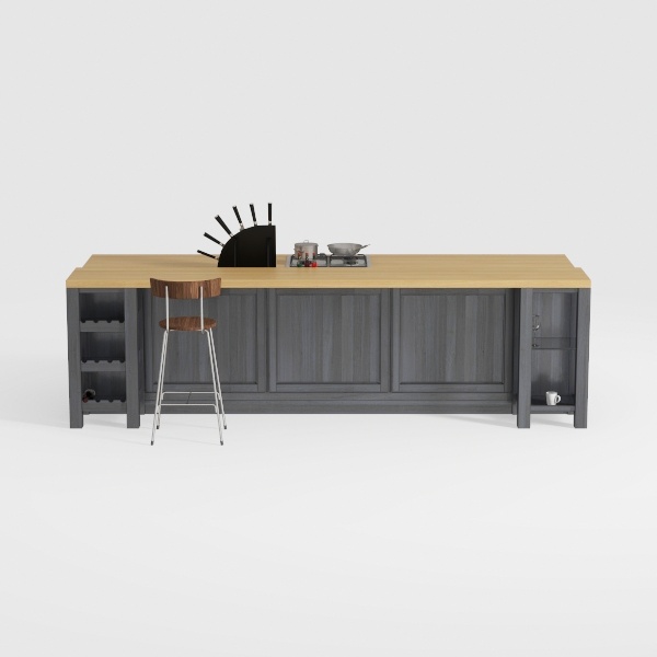 bar counter-Chic Kitchen