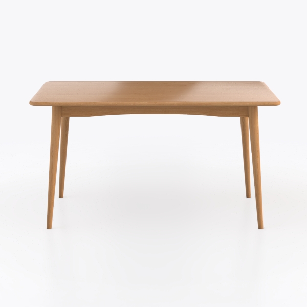 yerealye Solid Wood Writing Desk, Mid Century Mode