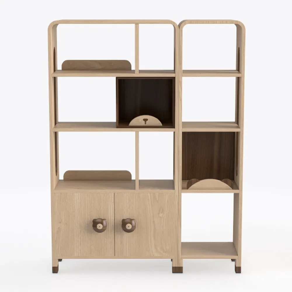 Bookshelf with Storage Bins, 9-Cube Storage