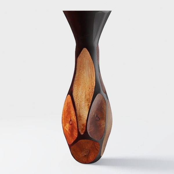 RAAQUU Koban 7&quot; Raku Clay Pottery Home Decor