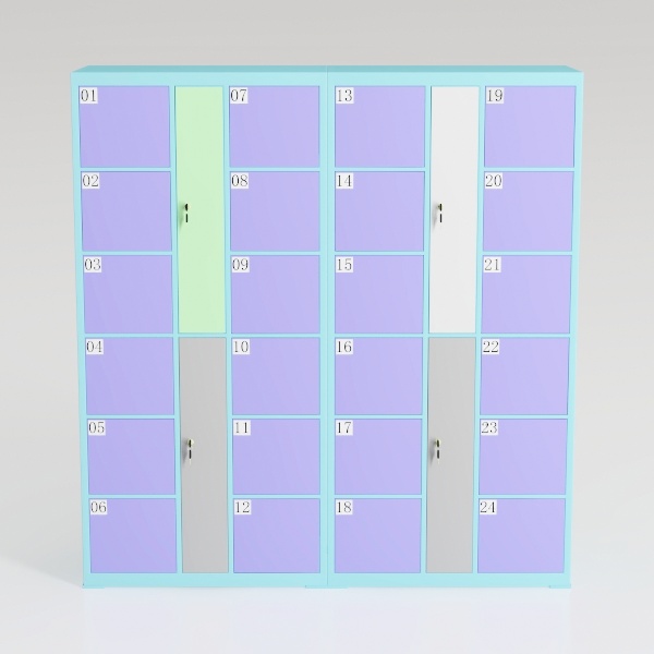 SEDETA Display Cabinet with Glass Doors, 6 Tier