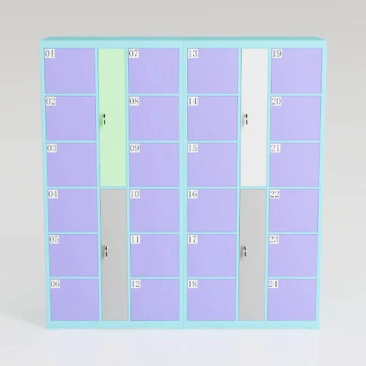 SEDETA Display Cabinet with Glass Doors, 6 Tier