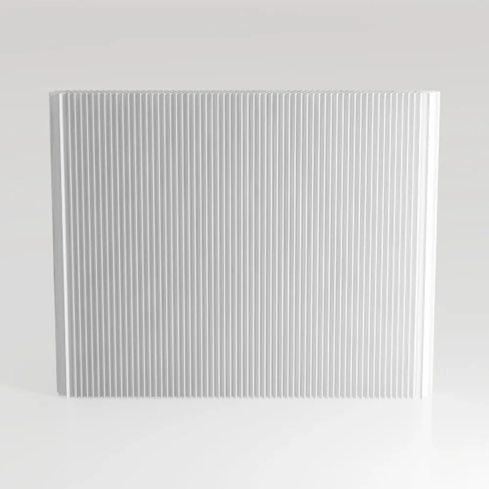 Fluted Storage Cabinet, White Buffet with Storage