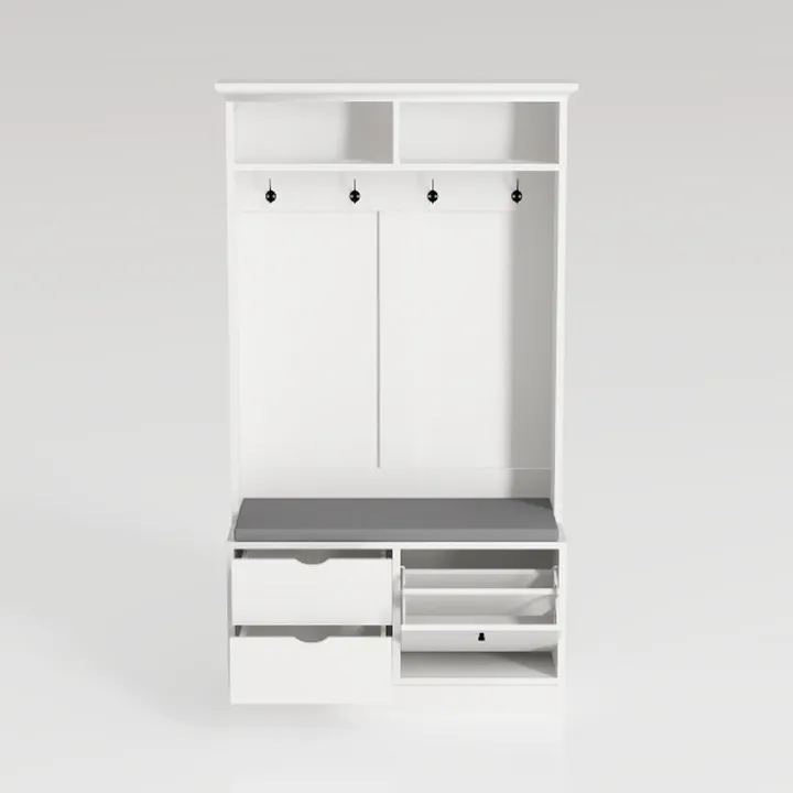 Shoe Cabinet with 2 Flip Drawers & 1 Drawer, Shoe