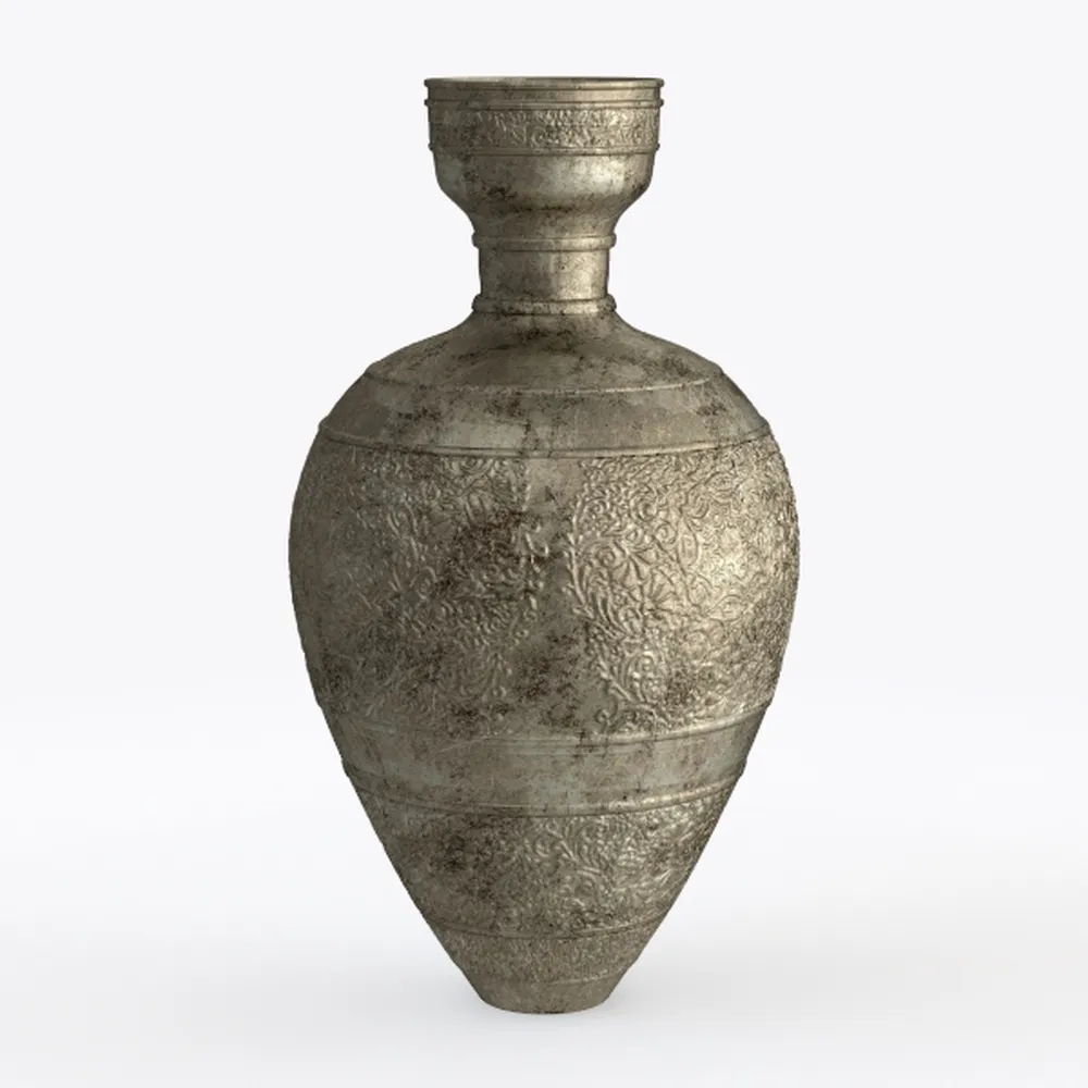 Rustic Ceramic Farmhouse Vase, 9.8 Inch Terra