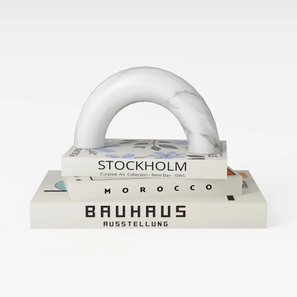 STRONA Book Decor Set-Warm Beige