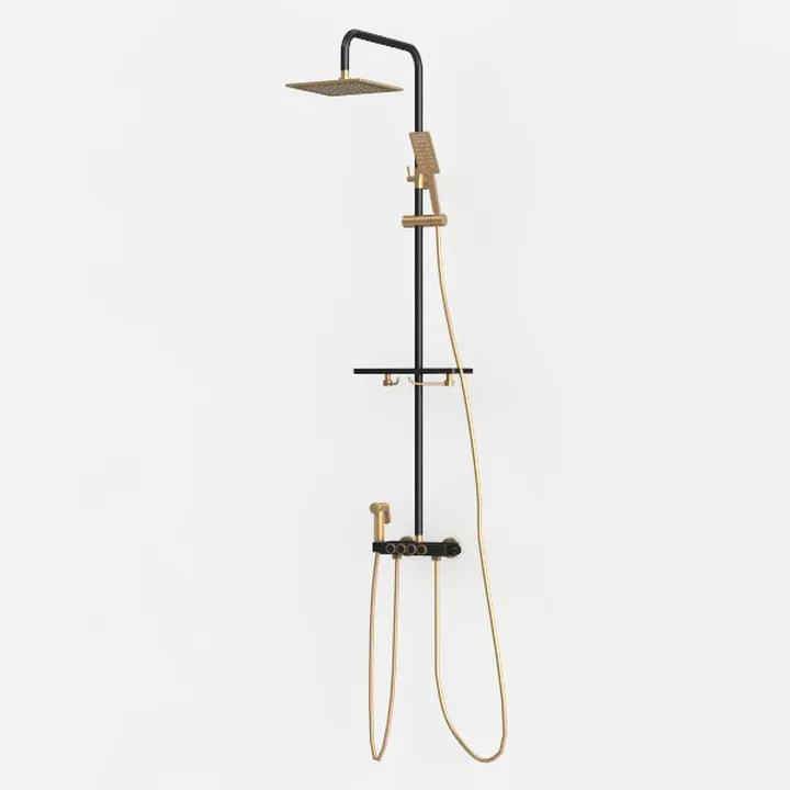 gotonovo Exposed Bathroom Shower Faucet Set Shower