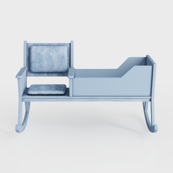 Sedia a Dondolo con Poggia Piedi, Poltrona a Dondolo Ergonomica, Poltrona Dondolo con Braccioli e Tasca di Stoccaggio, Imbottita, Capacità di Carico a 113 kg, per Salotto,Camera da letto, Grigio