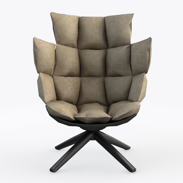 TIANSHU Large Fabric Lazy Chair, Soft Velvet Uphol