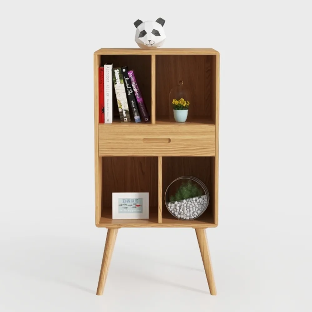 LEYAOYAO 4 Cube Bookshelf, 2-Tier Bookcase with