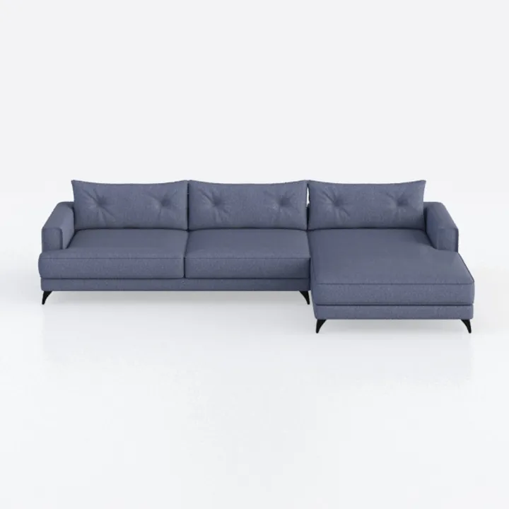 American Pull Button Fabric Sofa Designer Rivet