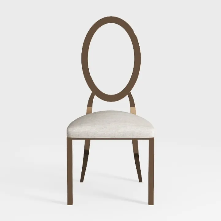 Polar Aurora Dining Chairs Set of 4 Beige Fabric