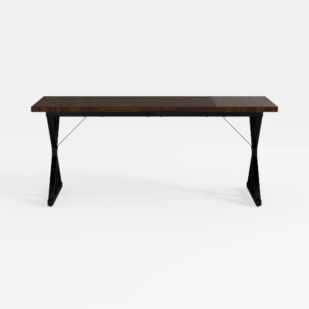 70.9" Long Dining Table for 6, Industrial Dinner