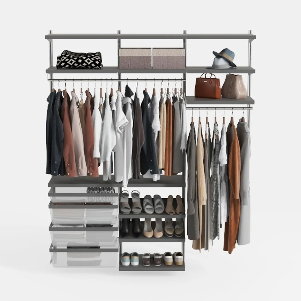 Aheaplus Industrial Pipe Clothing Rack