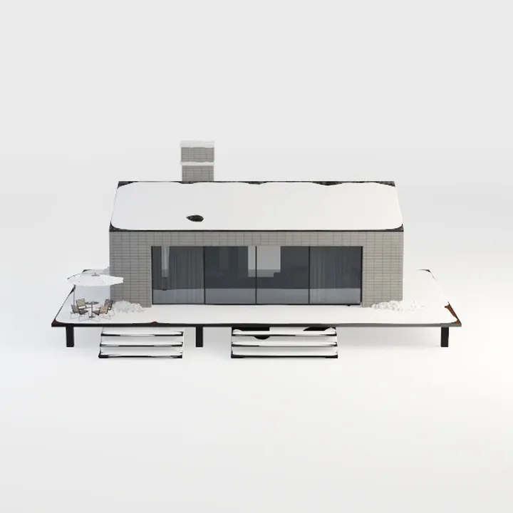 villa-Snowy Scene