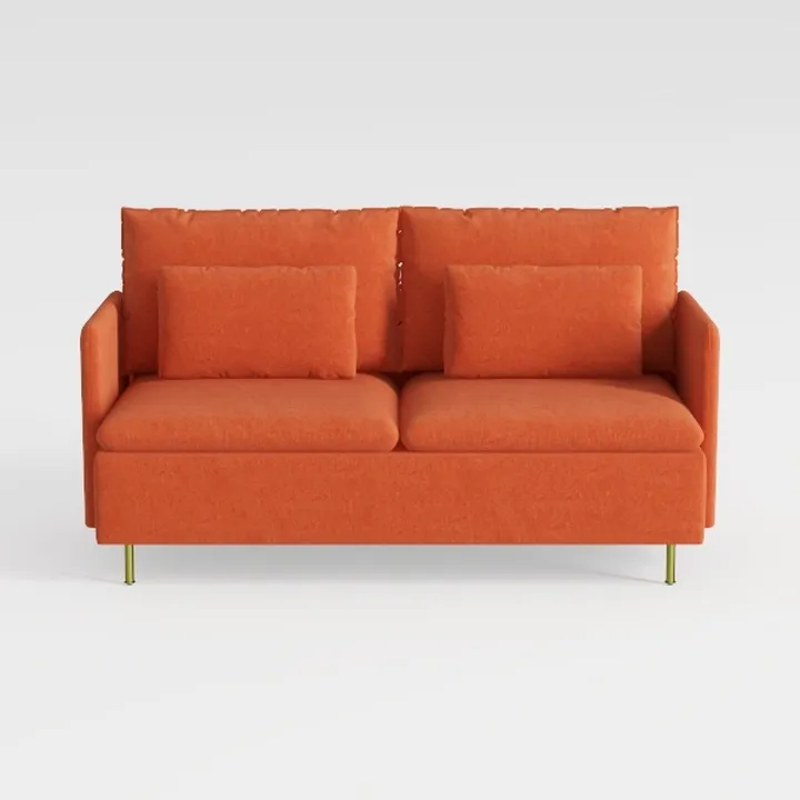Kent Velvet Loveseat Sofa for Modern Living