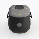 Modern Black Stainless Steel Smart Rice Cooker 3D Model Right 45 Degree View