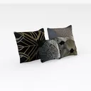Art Deco Fabric Decorative Throw Pillows 3D Model Right 45 Degree View
