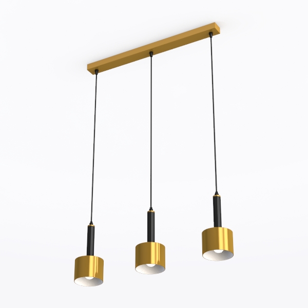 Modern LED Pendant Light Fixtures, Simplicity Gold