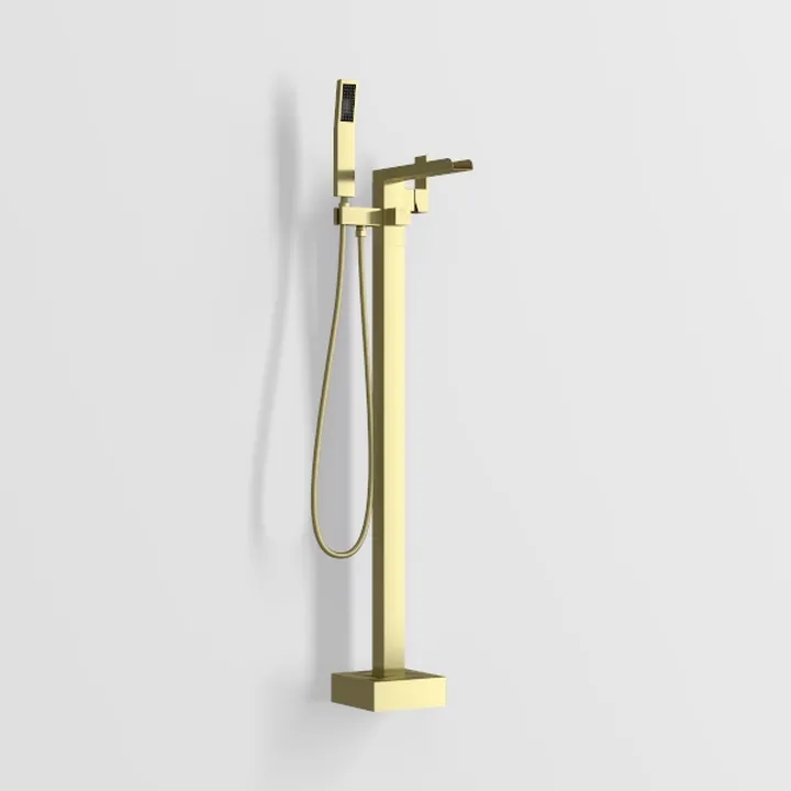 Freestanding Bathtub Faucet Tub Filler Brushed