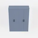 GREATMEET Locking Garage Cabinets, Broom Storage Right 45 Degree View