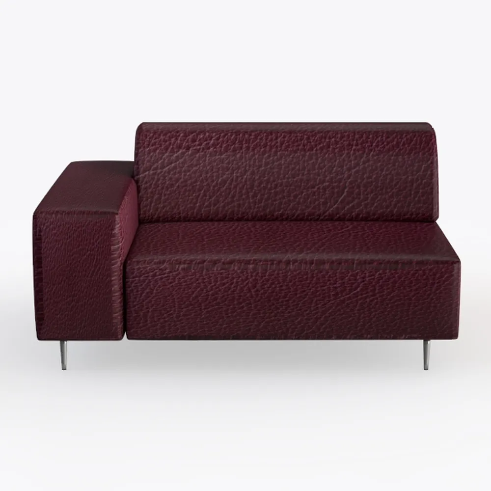 Luxury Collection 107.9 in. Square Arm 2-Piece Che