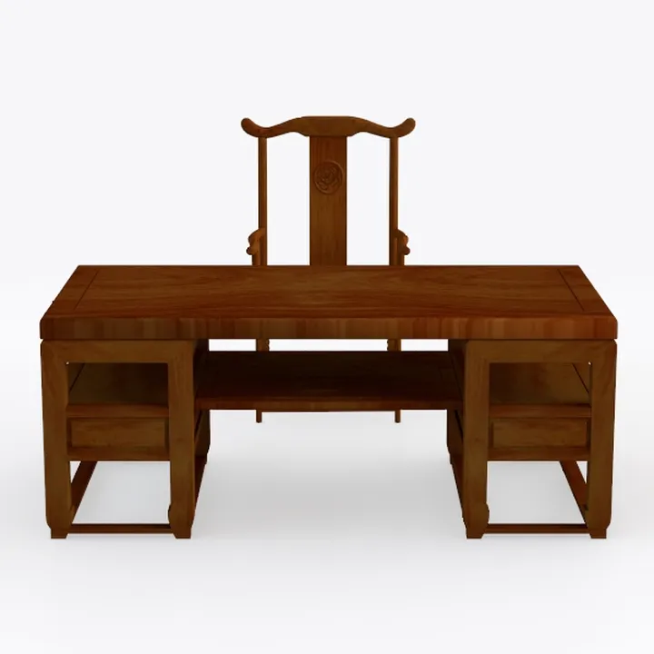 FUKEFUZ Ampia Scrivania Gaming In Legno Massello Con Sedia, Tavolo Ufficio Angolare A L Con Cassetti Portaoggetti, Diverse Opzioni Colore, Scrivania Pc Per Camera Da Letto(Walnut,HORN CHAIR_31.5IN)