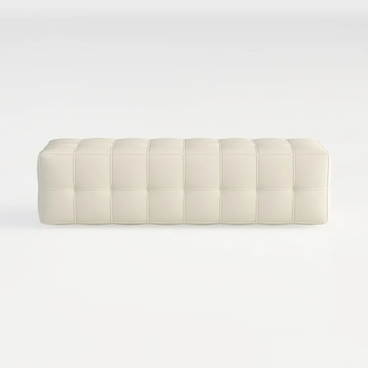 B FSOBEIIALEO Ottoman with Storage-Warm Beige