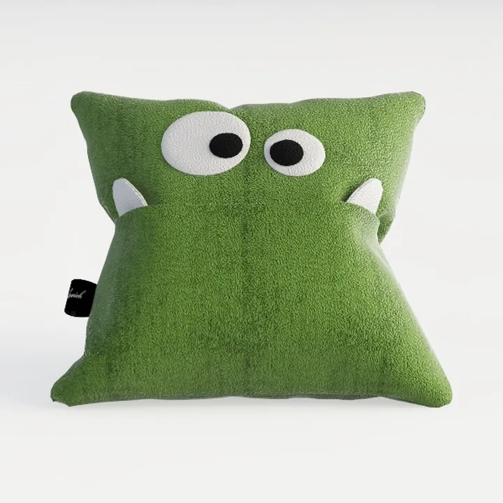 Yangest Green Velvet Throw Pillow Cover with Cloth