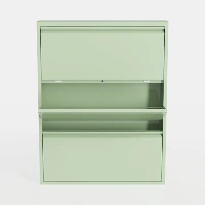 Shoe Storage Cabinet with 2 Flip Drawers,Farmhouse