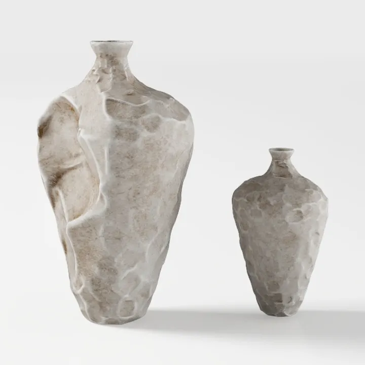 Rustic Ceramic Vase for Home Decor – 6.7" Small