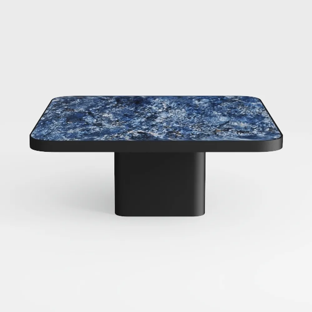 Coffee Table Square LED Coffee Table Engineered Wo