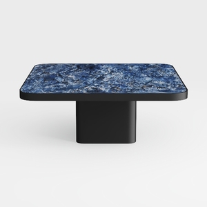 Coffee Table Square LED Coffee Table Engineered Wo