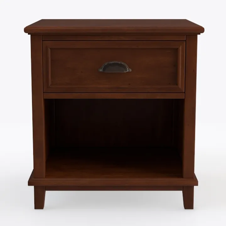 BOWERY HILL Traditional Wood Nightstand in Rustic