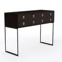 East at Main Solid Wood Writing Desk – 48” Modern  Right 45 Degree View