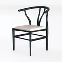 Simple Relax Set of 2 Upholstered Y-Shaped Back Left 45 Degree View