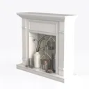 Fireplace 296 Left 45 Degree View