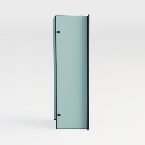 GETPRO Frameless Shower Door Pivot 34 in.W x 72