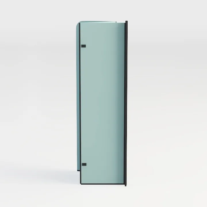 GETPRO Frameless Shower Door Pivot 34 in.W x 72
