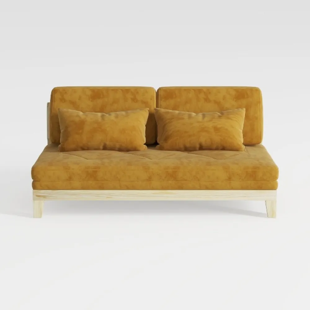 mopio 76.8" Futon Sofa Bed, Small Couch, Sleeper