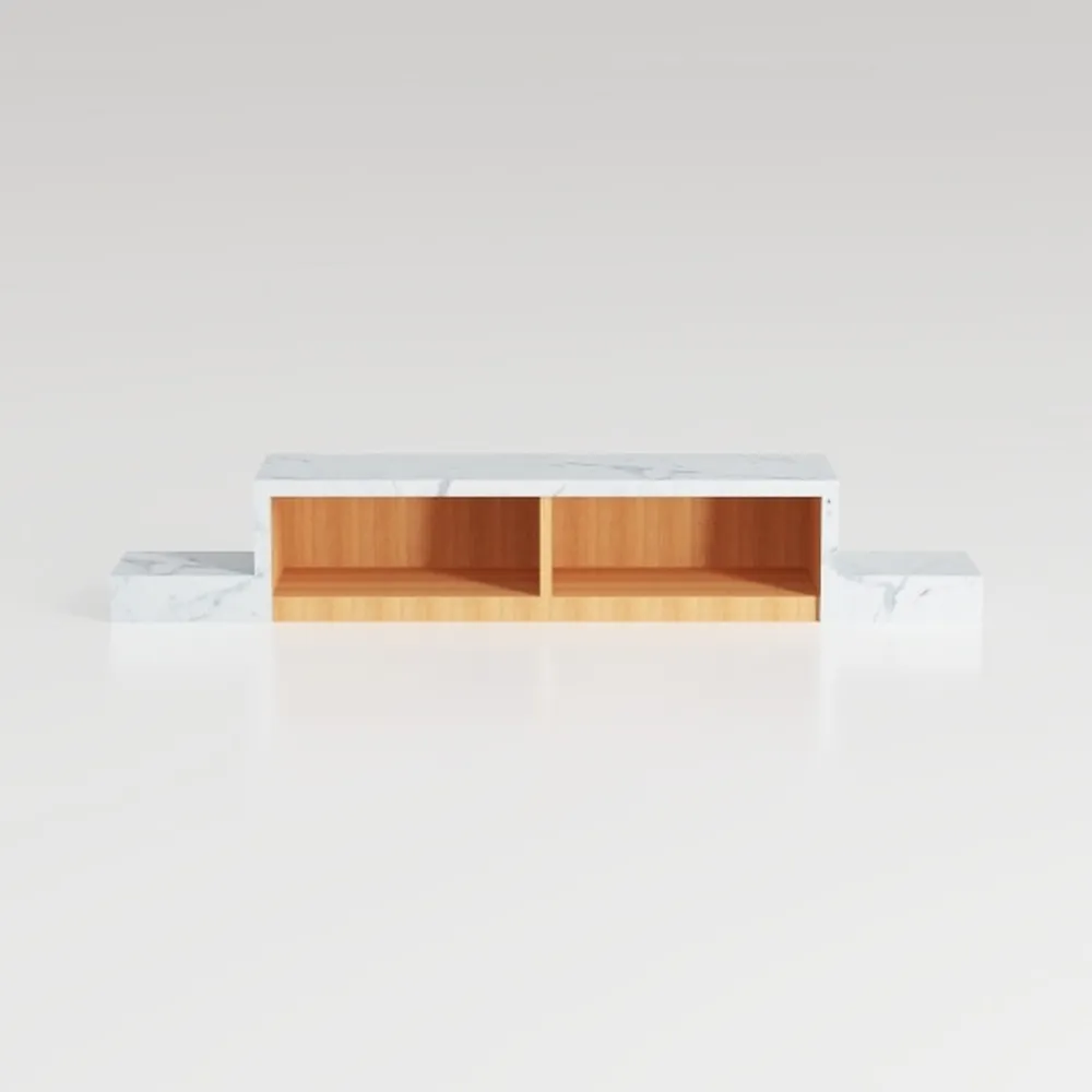 70'' TV Stand with Fireplace-White Entertainment