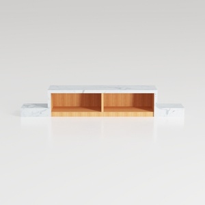 70'' TV Stand with Fireplace-White Entertainment