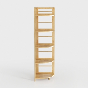 Bamboo Book Shelf, 5 Tier Bookcase, Display